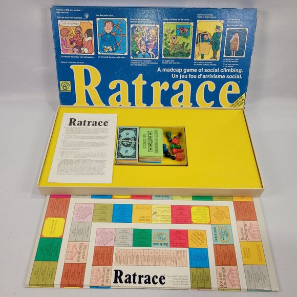 Ratrace 1973 Vintage 100% Complete Board Game by Waddingtons - Picture 1 of 1